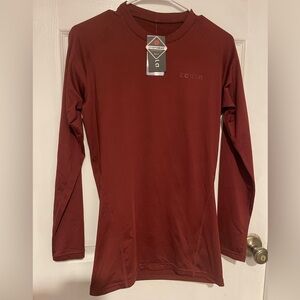 Tesla Maroon Long Sleeve Shirt